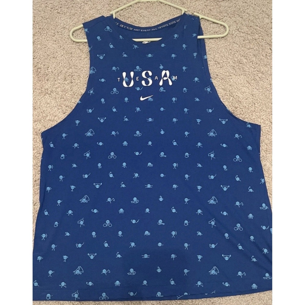 Nike Team USA Olympic Club Tank Top Women's Blue  XL